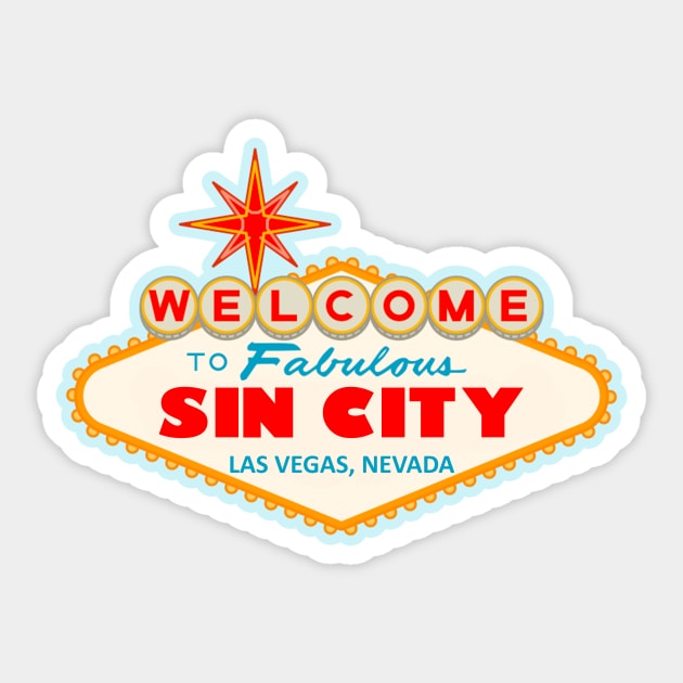 Sin City Sticker by ZombeeMunkee